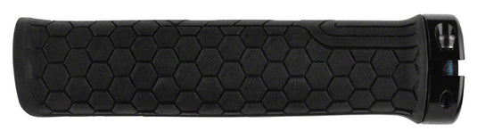 RaceFace Getta Grips - Black, 30mm Directional Hex Pattern Rubber Grips