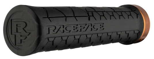 RaceFace Getta Grips - Gold, 30mm Tapered Inner Core Single Lock-On Clamp