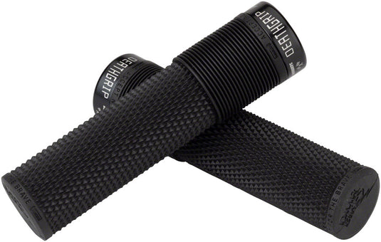 DMR-Race-Flangeless-Deathgrip-Thin-Grips-Lock-On-Grip-140-Bicycle-Grips