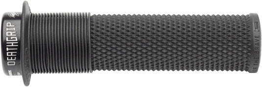 DMR DeathGrip Flanged Grips - Thin, Lock-On, Black