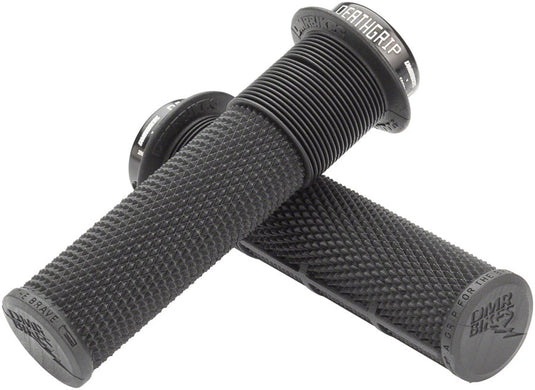 DMR-Flanged-Deathgrip-Thin-Grips-Lock-On-Grip-140-Bicycle-Grips