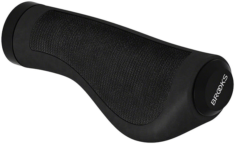 Load image into Gallery viewer, Brooks Ergonomic Rubber Grip - Black, 130/130mm
