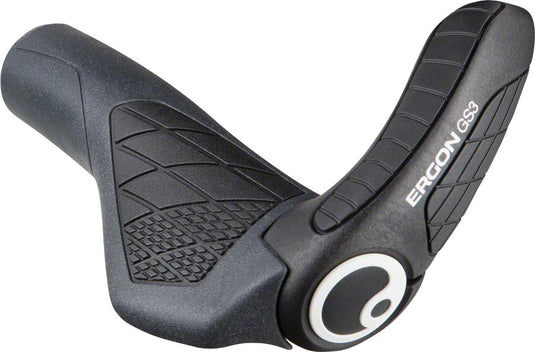 Ergon GS3 Grips Black And Gray Lock-On Small With Composite Bar Ends Included