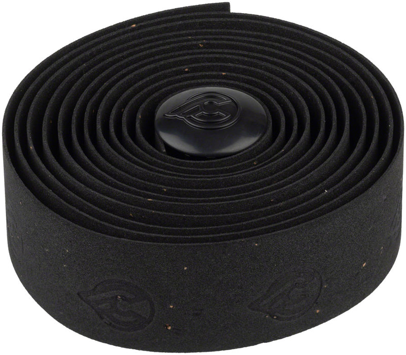 Load image into Gallery viewer, Cinelli Cork Ribbon Handlebar Tape Black with Logo Plugs Natural Cork Grip for Drop Bars
