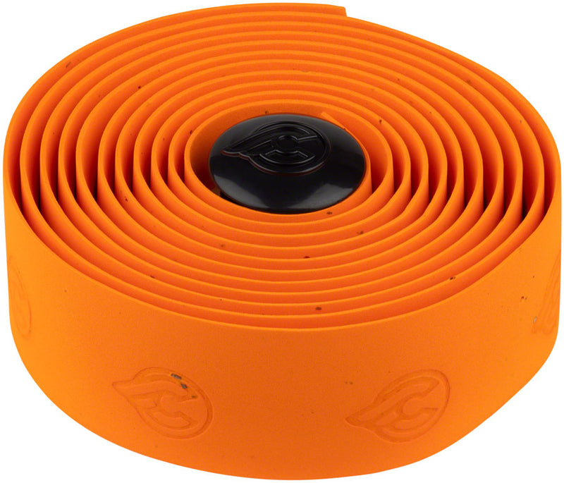 Load image into Gallery viewer, Cinelli Cork Handlebar Tape Bundle Orange Cork Wrap with Adhesive &amp; Plugs for Road &amp; Track Cycling
