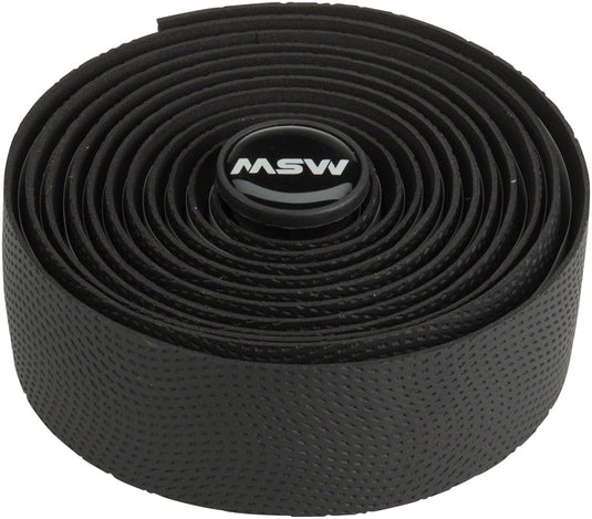 MSW Anti-Slip Gel Bar Tape Bundle Durable Polyurethane, Vibration Damping, Easy Install, Black (2 Rolls)