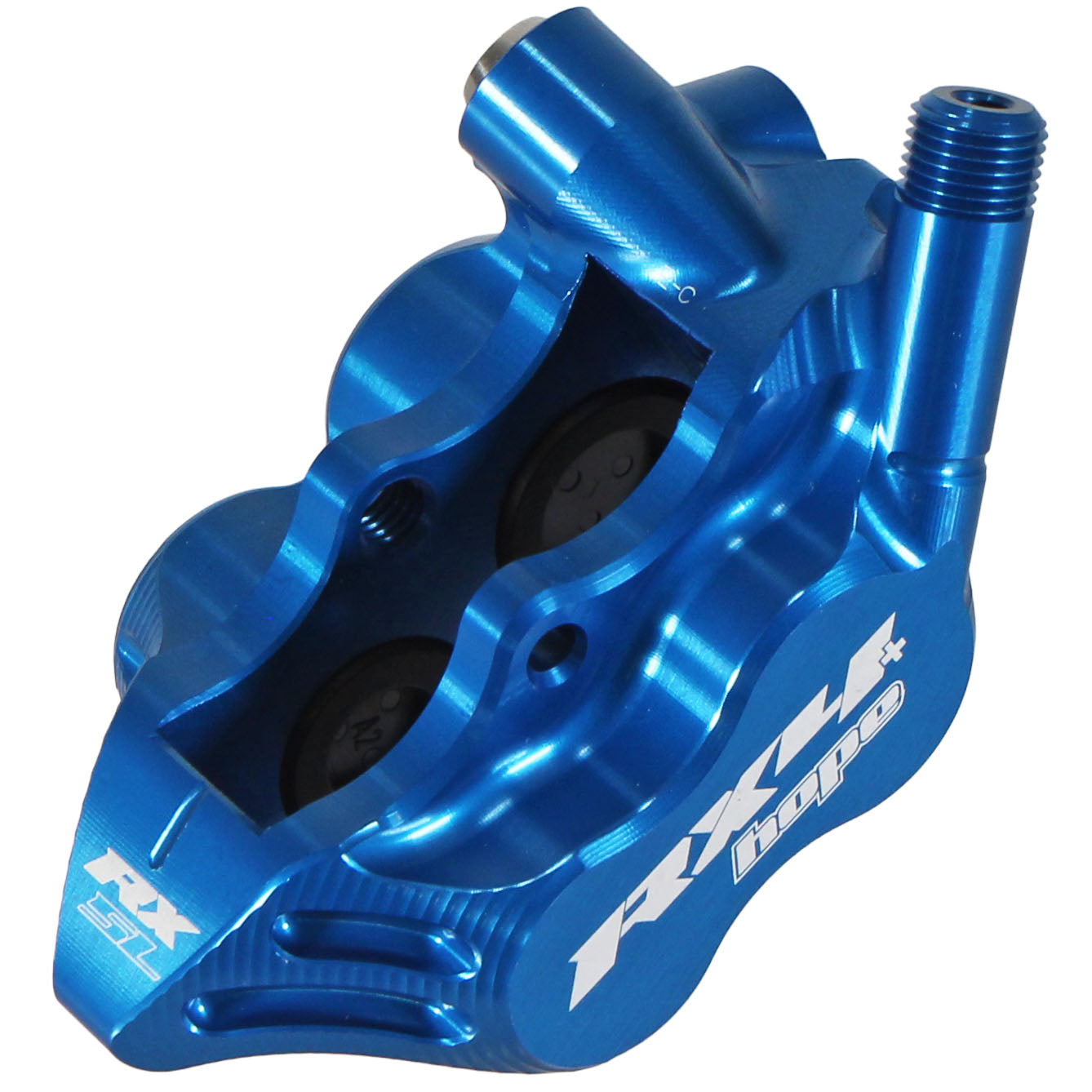 Hope RX4+ SL Flat Mount Hydraulic Brake Caliper - Lightweight, Blue ...