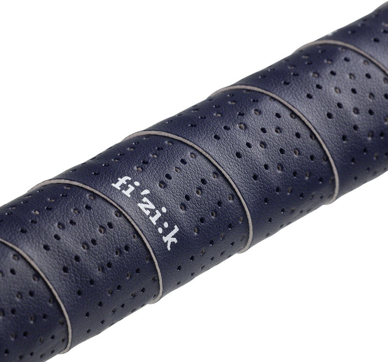 Load image into Gallery viewer, Fizik Tempo Microtex Classic Handlebar Tape Blue Perforated Leather Like Texture
