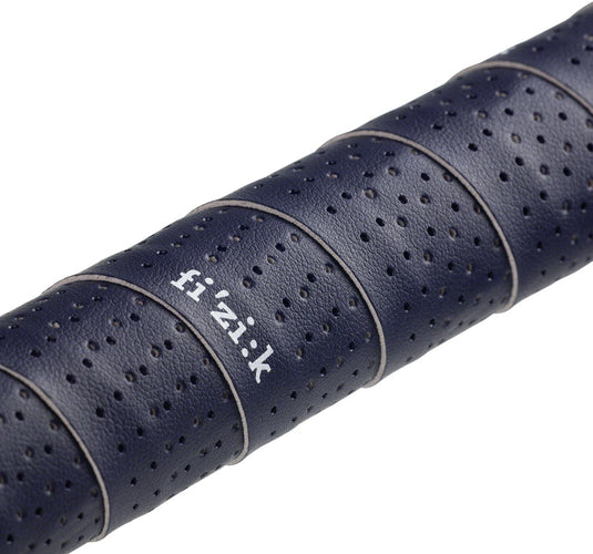 Fizik Tempo Microtex Classic Handlebar Tape Blue Perforated Leather Like Texture