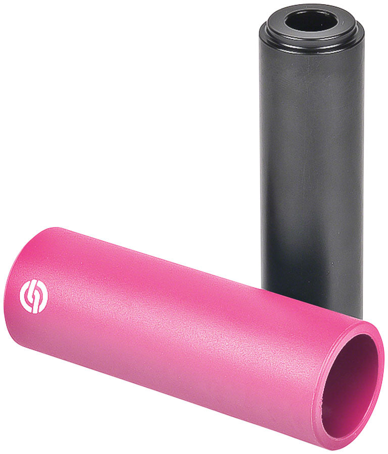 Load image into Gallery viewer, Salt AM Nylon BMX Peg - 4.5&quot;, Pink Forged Steel, Nylon Sleeve
