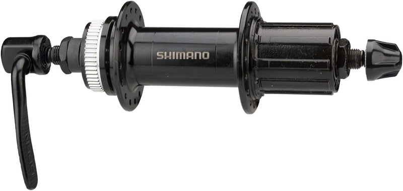 Load image into Gallery viewer, Shimano Altus FH-MT200-B Rear Hub - QR x 141mm, Center-Lock, HG10, Black, 36H
