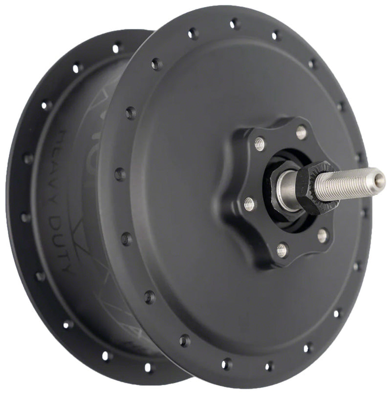 Load image into Gallery viewer, Enviolo CVP Internally Geared Hub - Heavy Duty, CY24, 40t Spline, 36 Hole, 135mm Bolt-On Axle, 6-Bolt Disc, Black
