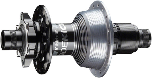 e*thirteen Sidekick Rear Hub - 12 x 148mm, 6-Bolt, XD, Black/Sterling Silver, 32H