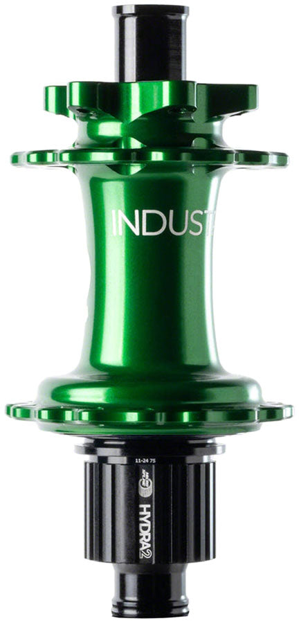 Load image into Gallery viewer, Industry Nine Hydra 2 Classic Rear Hub - 12 x 148mm, 6-Bolt, XD, Green, 32H

