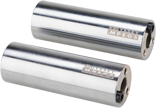 Odyssey MPEG 14mm Pegs with 3/8" Adaptor Sold In Pairs Chrome