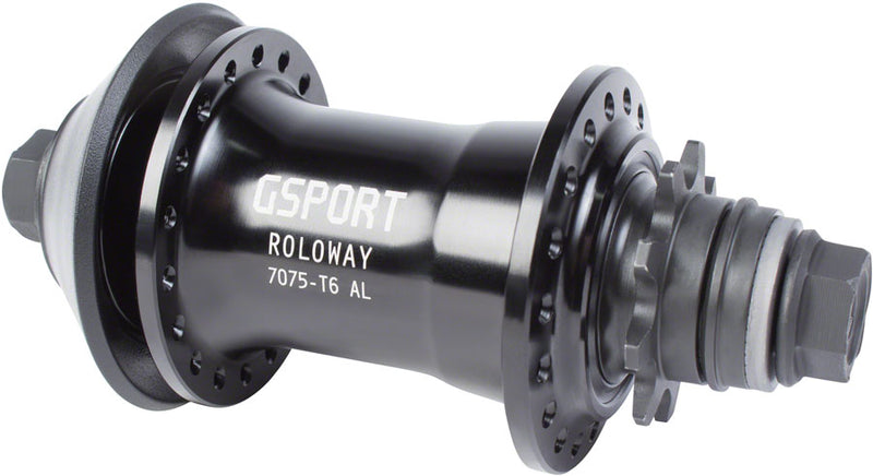 Load image into Gallery viewer, G Sport Roloway Cassette Hub Right Left Hand Drive 9T Black 14mm Axle J-Bend
