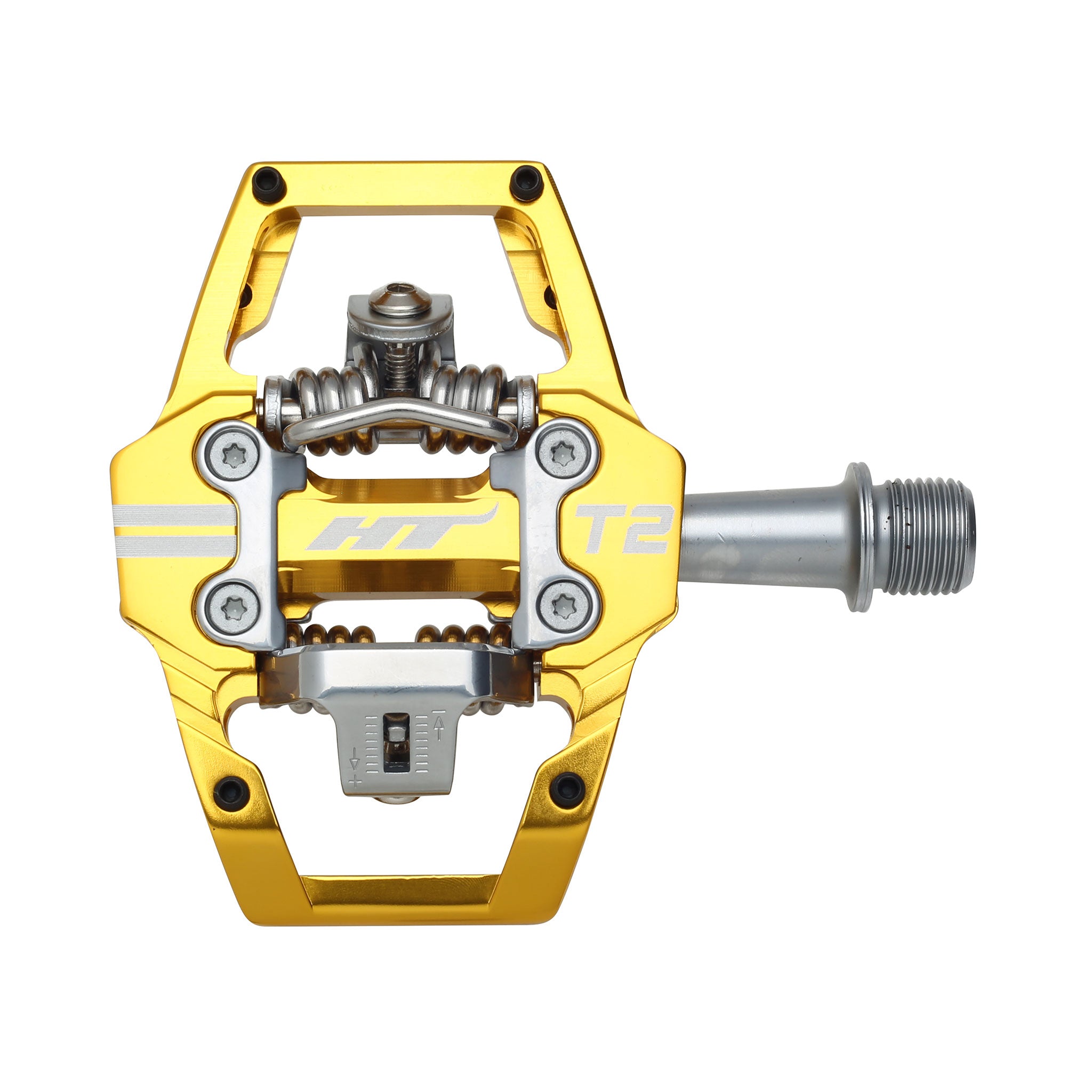 T2 Clipless CrMo Platform Pedals, Gold