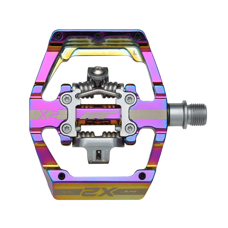 Load image into Gallery viewer, HT-Pedals-X2-SX-Clipless-Pedals-with-Cleats-PEDL2653-Bicycle-Pedals
