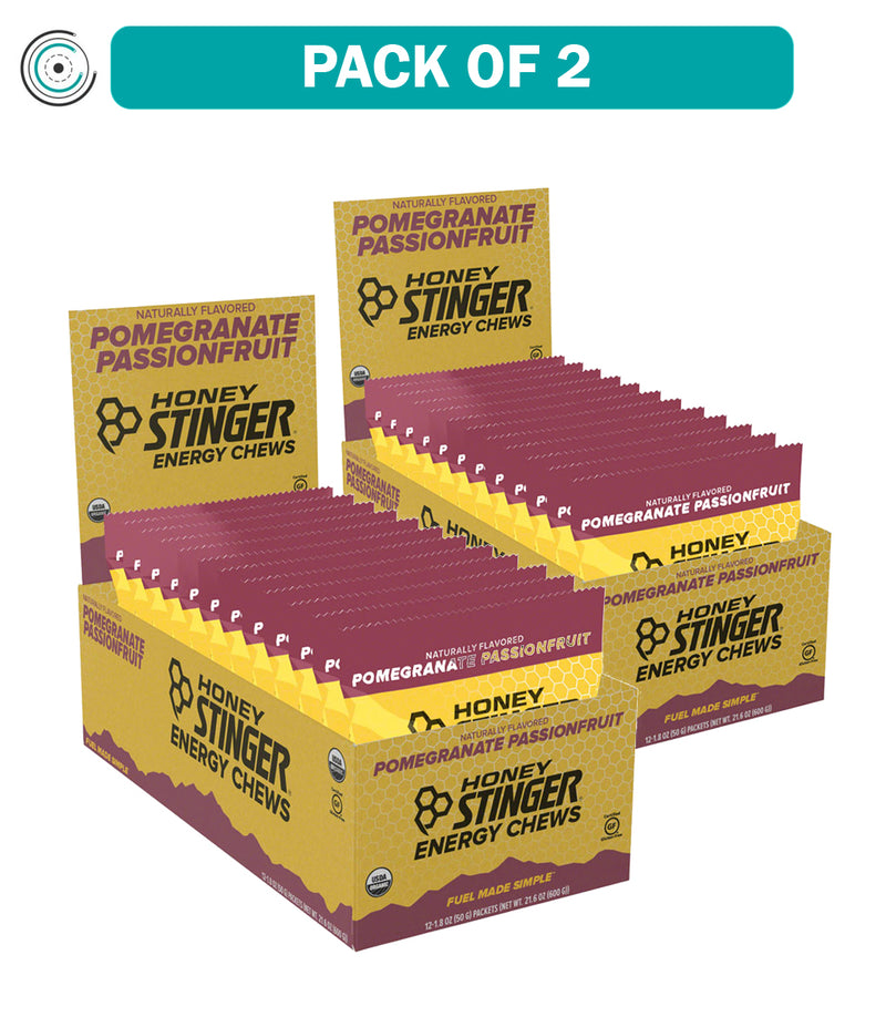 Load image into Gallery viewer, Honey-Stinger-Organic-Energy-Chews-Chew-Passion-Fruit_EB5883PO2

