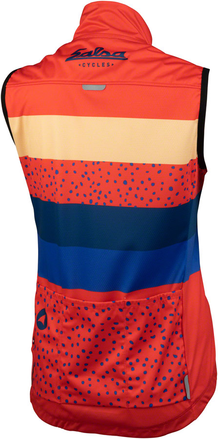 Salsa Team Polytone Women's Vest - Red, w/ Stripes, 2X-Large