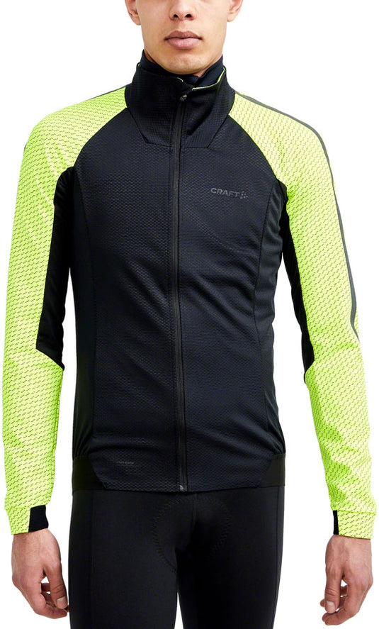 Craft ADV Bike Lumen Subz Jacket - Black/Flumino, Men's, Medium