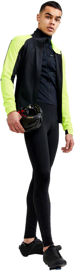 Craft ADV Bike Lumen Subz Jacket - Black/Flumino, Men's, Medium