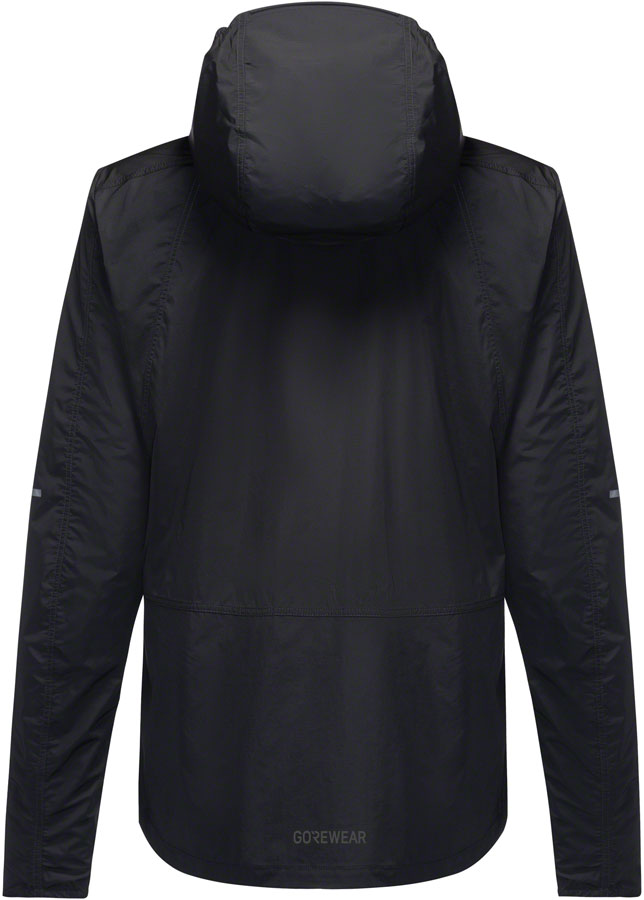 Load image into Gallery viewer, Gorewear Fernflow Hooded Windbreaker - Black, Women's, Large

