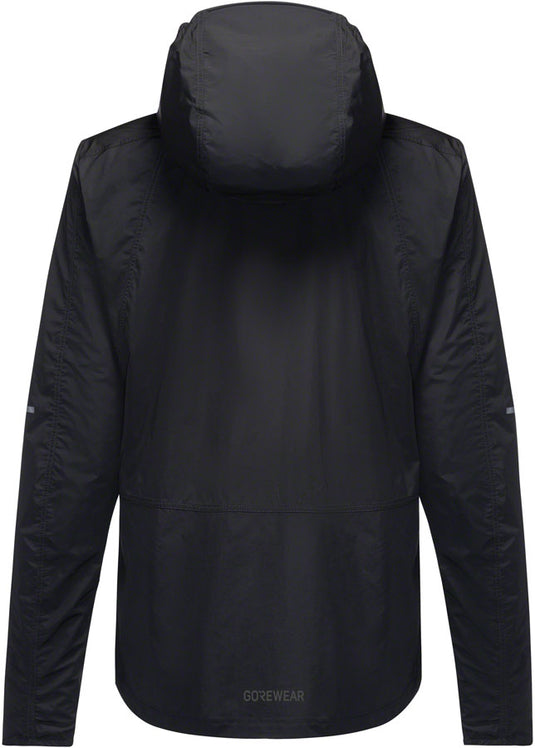 Gorewear Fernflow Hooded Windbreaker - Black, Women's, Medium