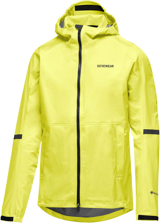 Gorewear Lupra Gore-Tex 2.0 Hooded Jacket - Black/Neon Yellow, Men's, Large