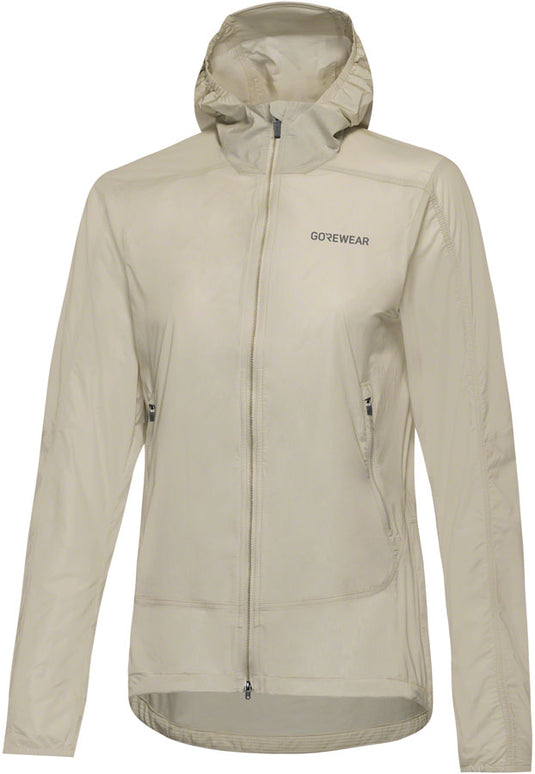 Gorewear Fernflow Hooded Windbreaker - Beige, Women's, Small