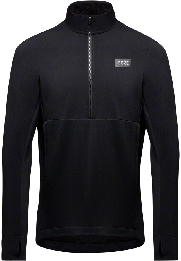 Load image into Gallery viewer, Gorewear Trail KPR Hybrid 1/2-Zip Jersey - Black, Men's, Large
