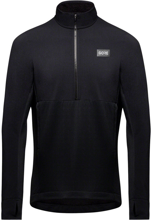 Gorewear Trail KPR Hybrid 1/2-Zip Jersey - Black, Men's, Medium