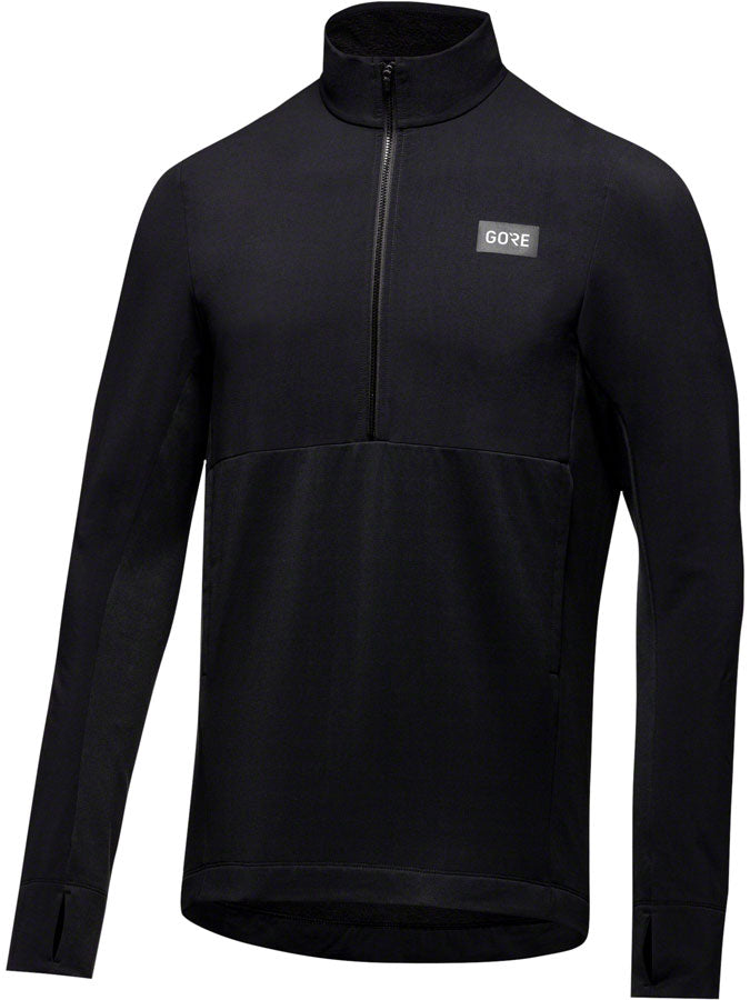 GORE Trail KPR Hybrid 1/2-Zip Jersey - Black, Men's, Medium