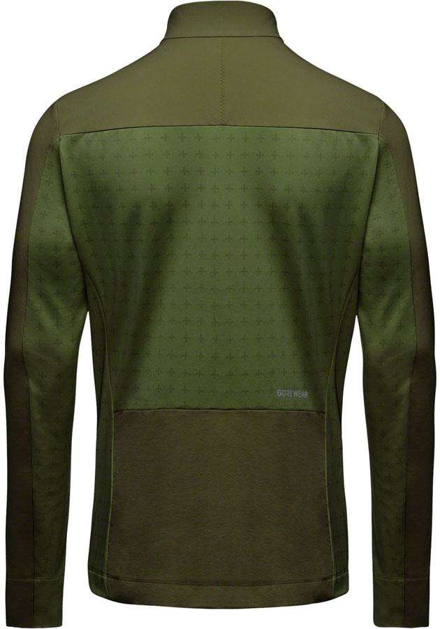 Load image into Gallery viewer, Gorewear Trail KPR Hybrid 1/2-Zip Jersey - Utility Green, Men's, Small
