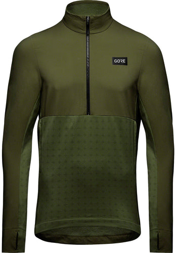 Gorewear Trail KPR Hybrid 1/2-Zip Jersey - Utility Green, Men's, X-Large