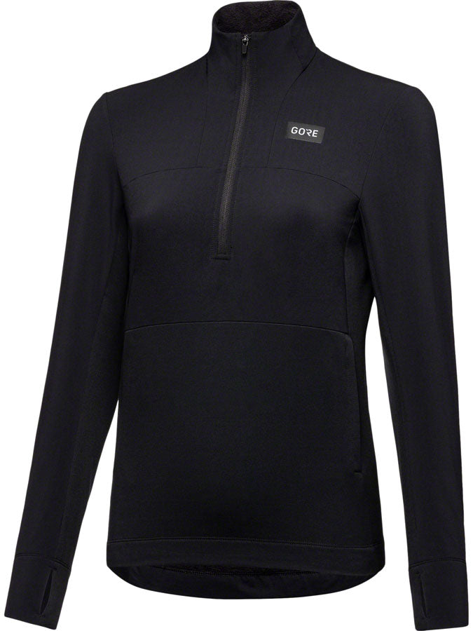 Load image into Gallery viewer, Gorewear Trail KPR Hybrid 1/2-Zip Jersey - Black, Women's, Small
