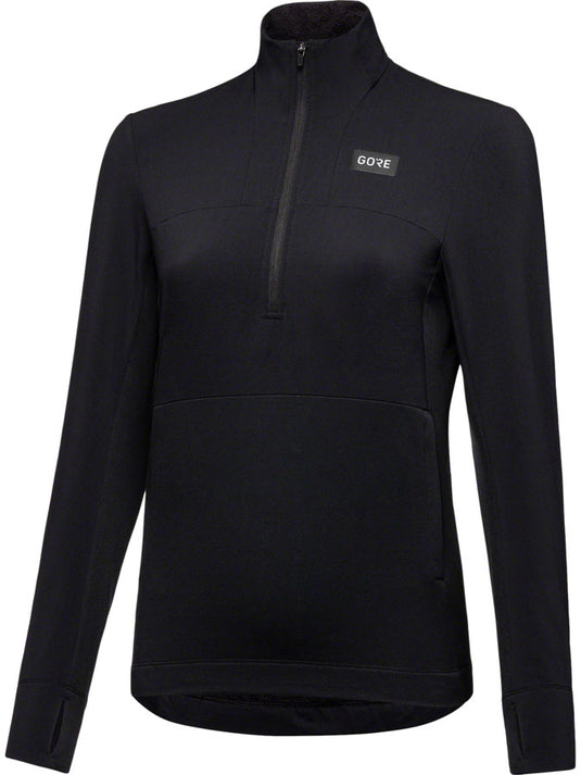 GORE Trail KPR Hybrid 1/2-Zip Jersey - Black, Women's, Medium