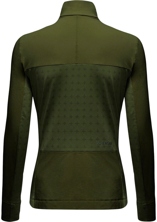 Gorewear Trail KPR Hybrid 1/2-Zip Jersey - Utility Green, Women's, Small