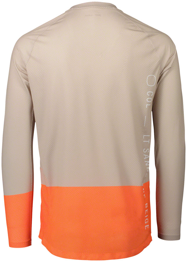 POC Pure Long Sleeve Jersey - Beige/Orange, X-Large