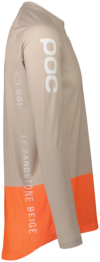 POC Pure Long Sleeve Jersey - Beige/Orange, X-Large