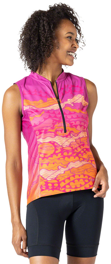 Load image into Gallery viewer, Terry Breakaway Sleeveless Jersey - Pink Tide, X-Small
