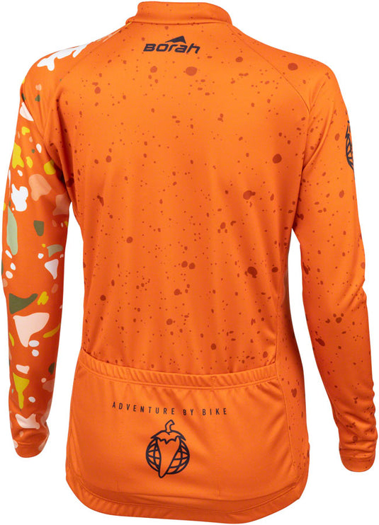 Salsa Women's Terrazzo Long Sleeve Jersey - Medium, Orange