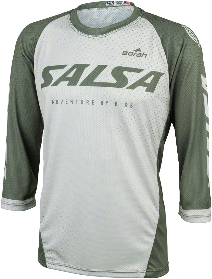 Load image into Gallery viewer, Salsa Men&#39;s Fleet 3/4 MTB Jersey - Small, Green, White
