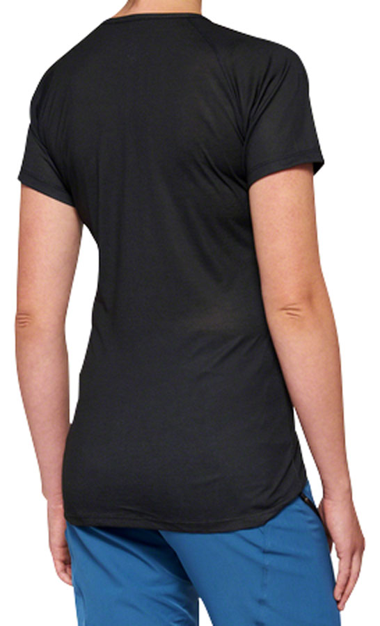 Load image into Gallery viewer, 100% Airmatic Jersey - Black, Short Sleeve, Women&#39;s, Small
