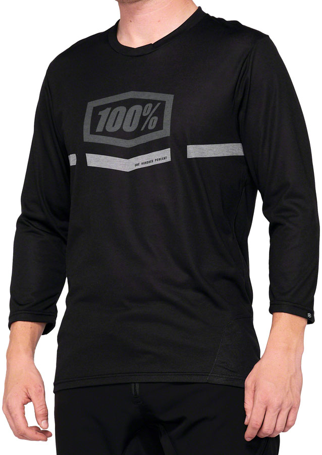 100% Airmatic Jersey - Black, X-Large