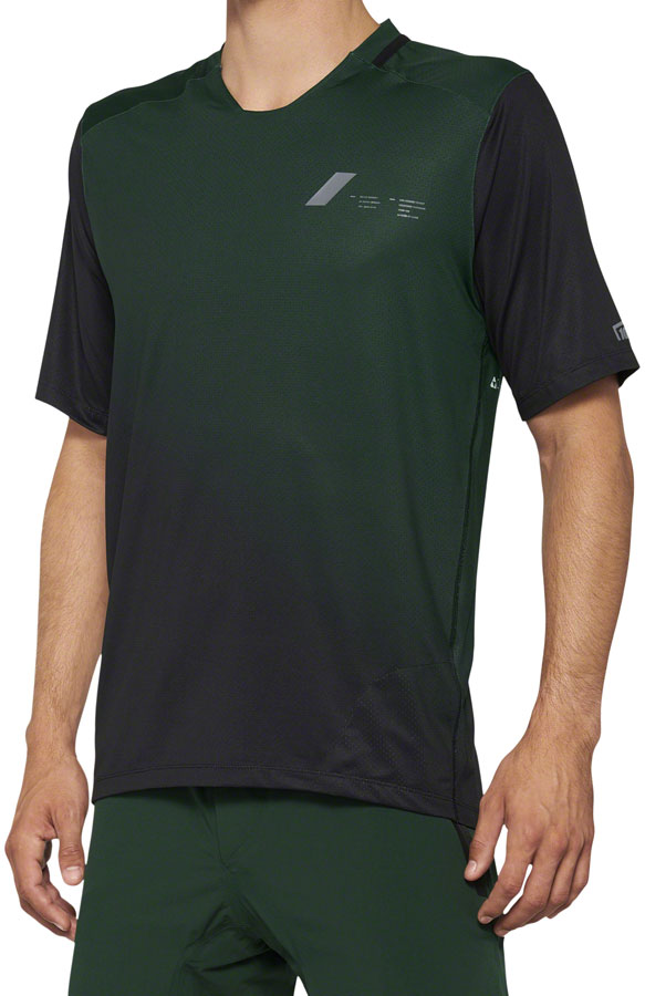 Load image into Gallery viewer, 100% Celium Jersey - Green/Black, Short Sleeve, Men&#39;s, Small
