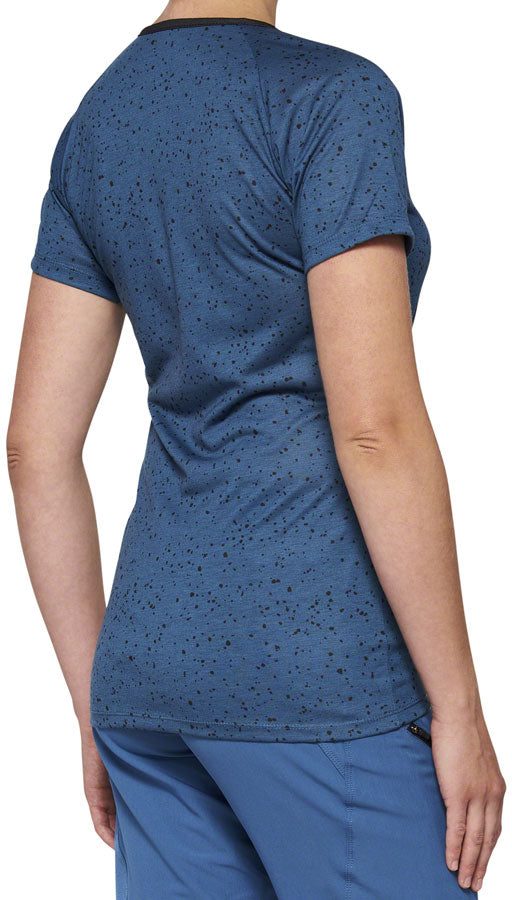 100% Airmatic Jersey - Blue, Short Sleeve, Women's, Large