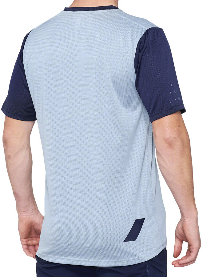 Load image into Gallery viewer, 100% Ridecamp Jersey - Blue/Navy, Short Sleeve, Men&#39;s, Large
