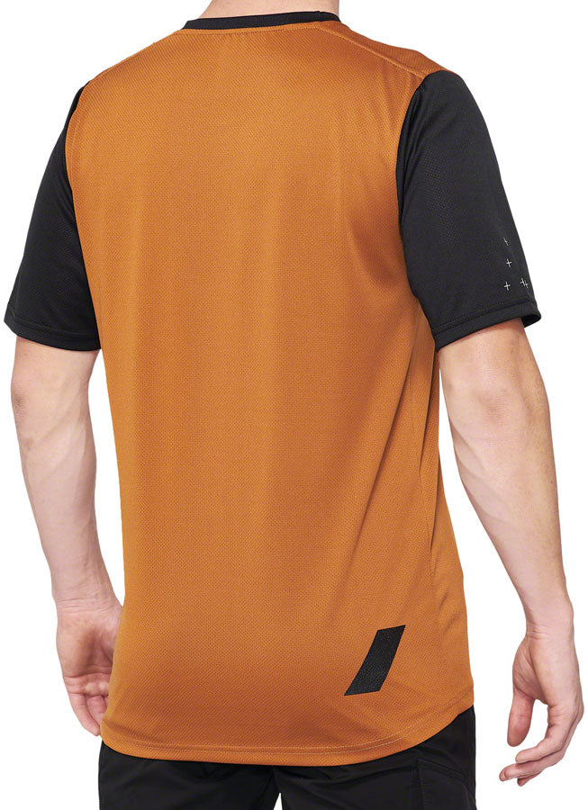 Load image into Gallery viewer, 100% Ridecamp Jersey - Terracotta/Black, Short Sleeve, Men&#39;s, Medium
