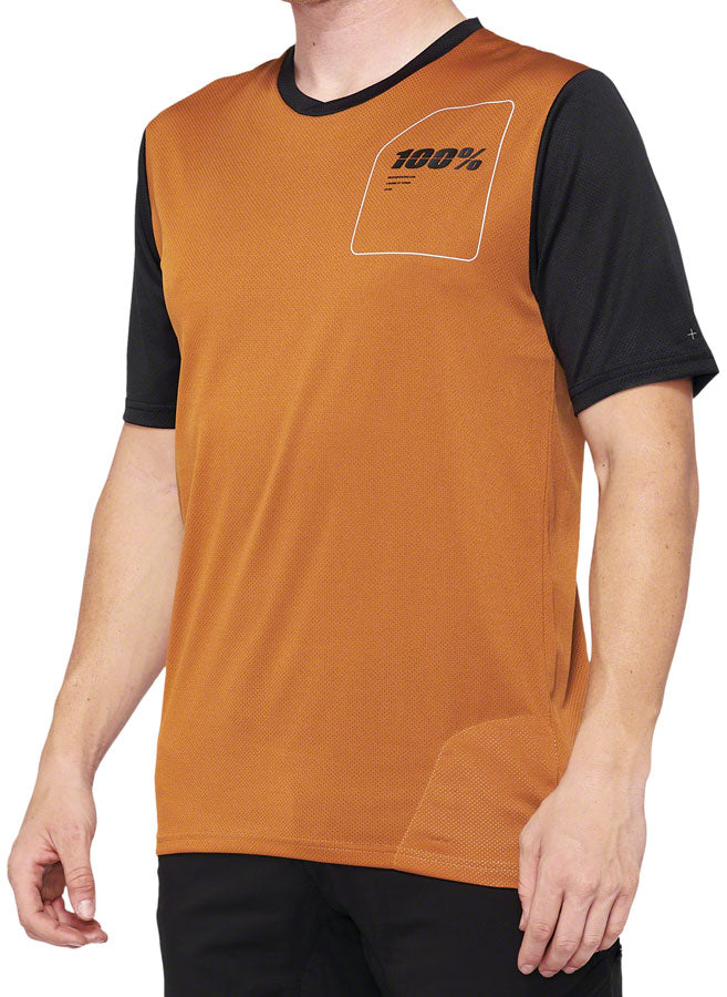 Load image into Gallery viewer, 100% Ridecamp Jersey - Terracotta/Black, Short Sleeve, Men&#39;s, X-Large
